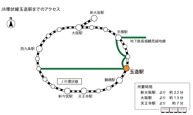 共栄国際特許商標事務所への路線図